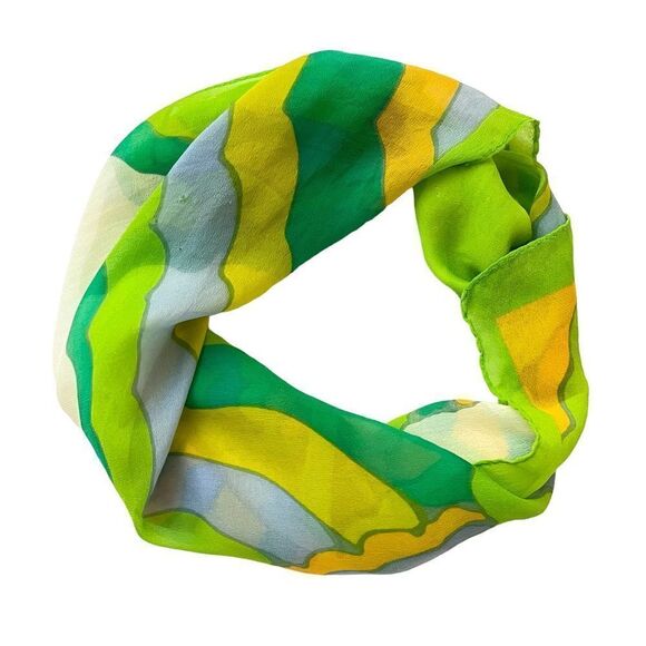 Vintage 70’s Funky Psychedelic Print Scarf - Picture 7 of 8